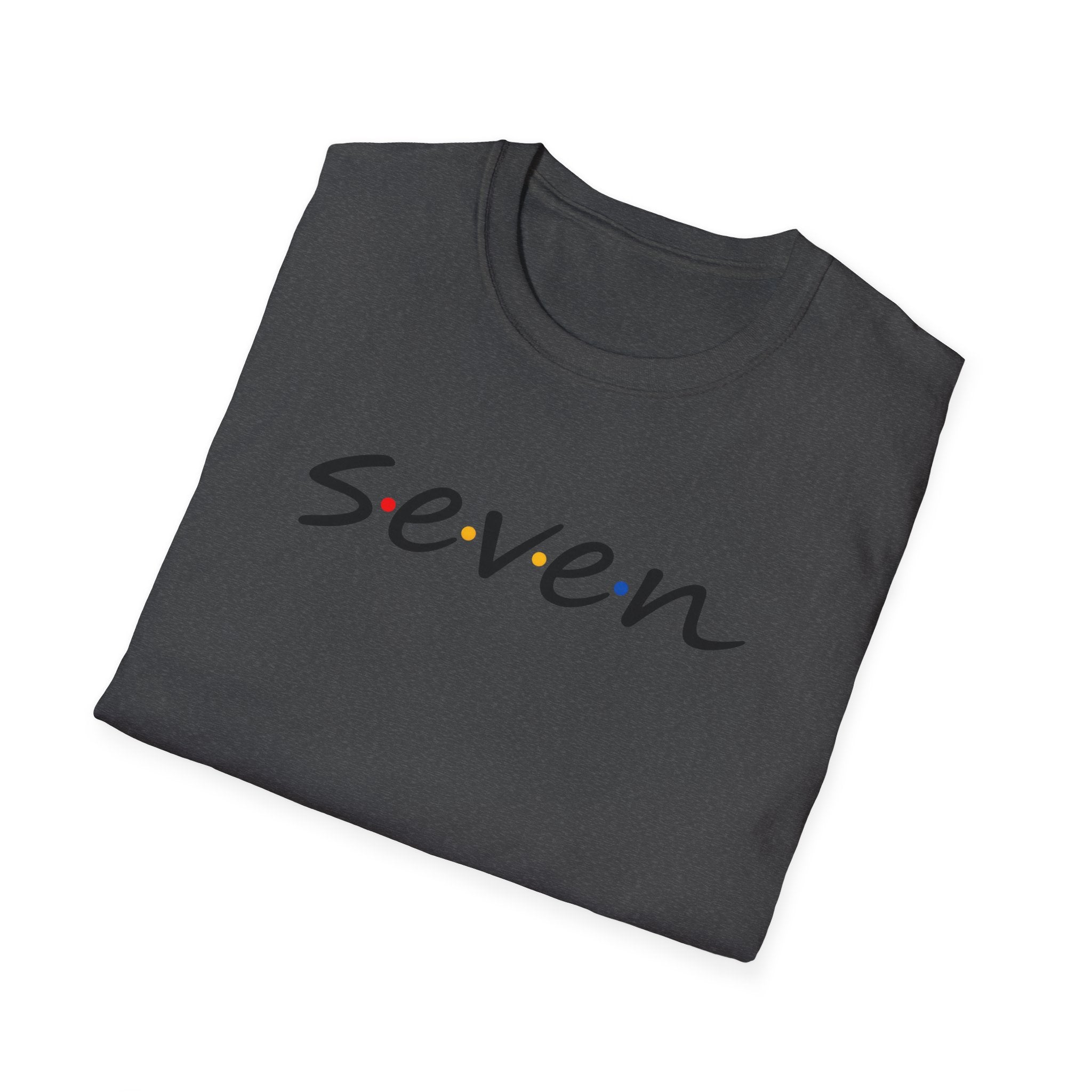 seven script text T-Shirt