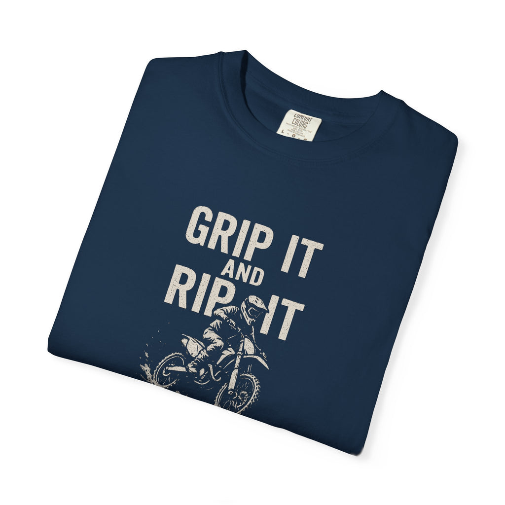 Grip It and Rip It Dirt Bike Tee | Vintage Bike Graphic T-Shirt
