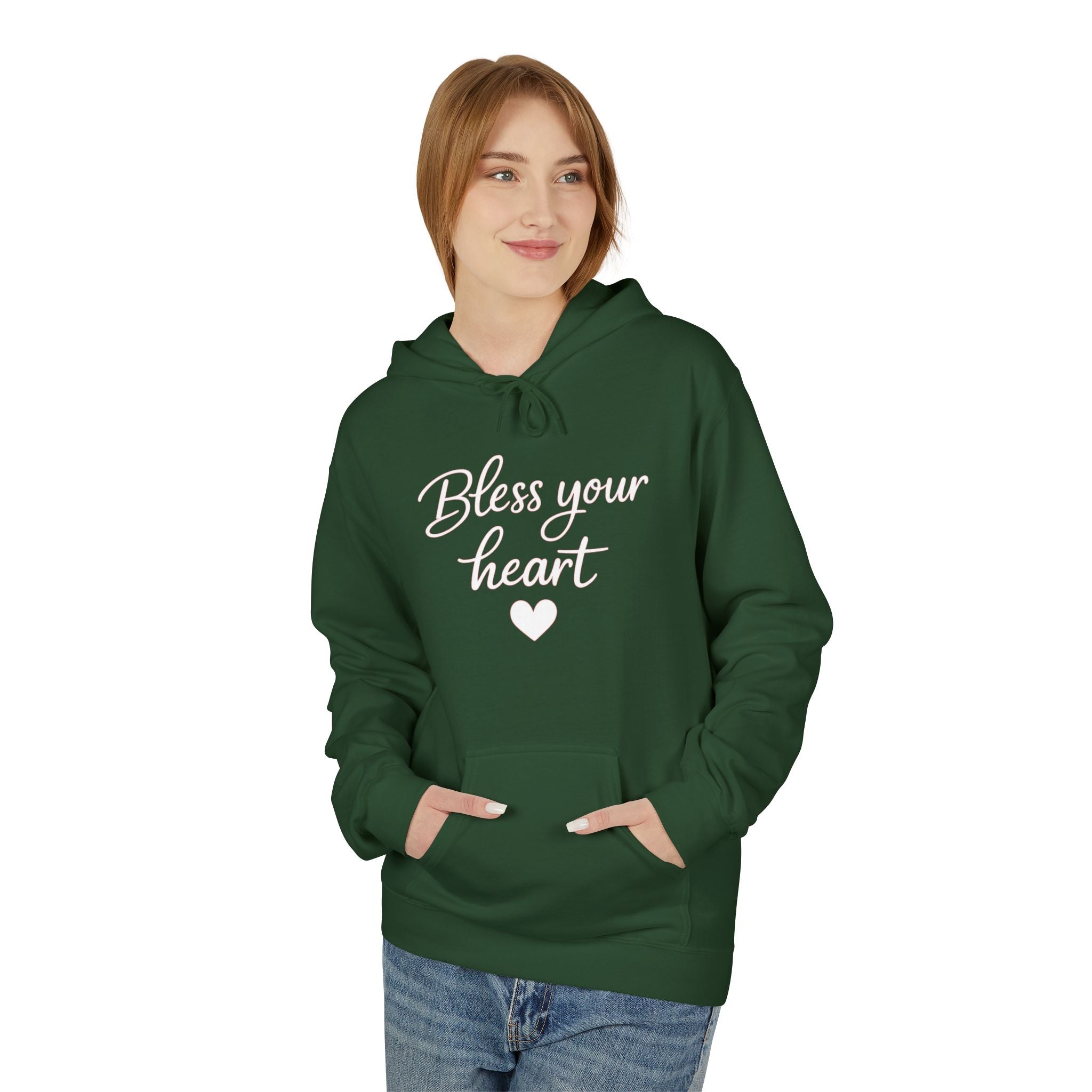 Bless Your Heart Hoodie | Script Heart Design