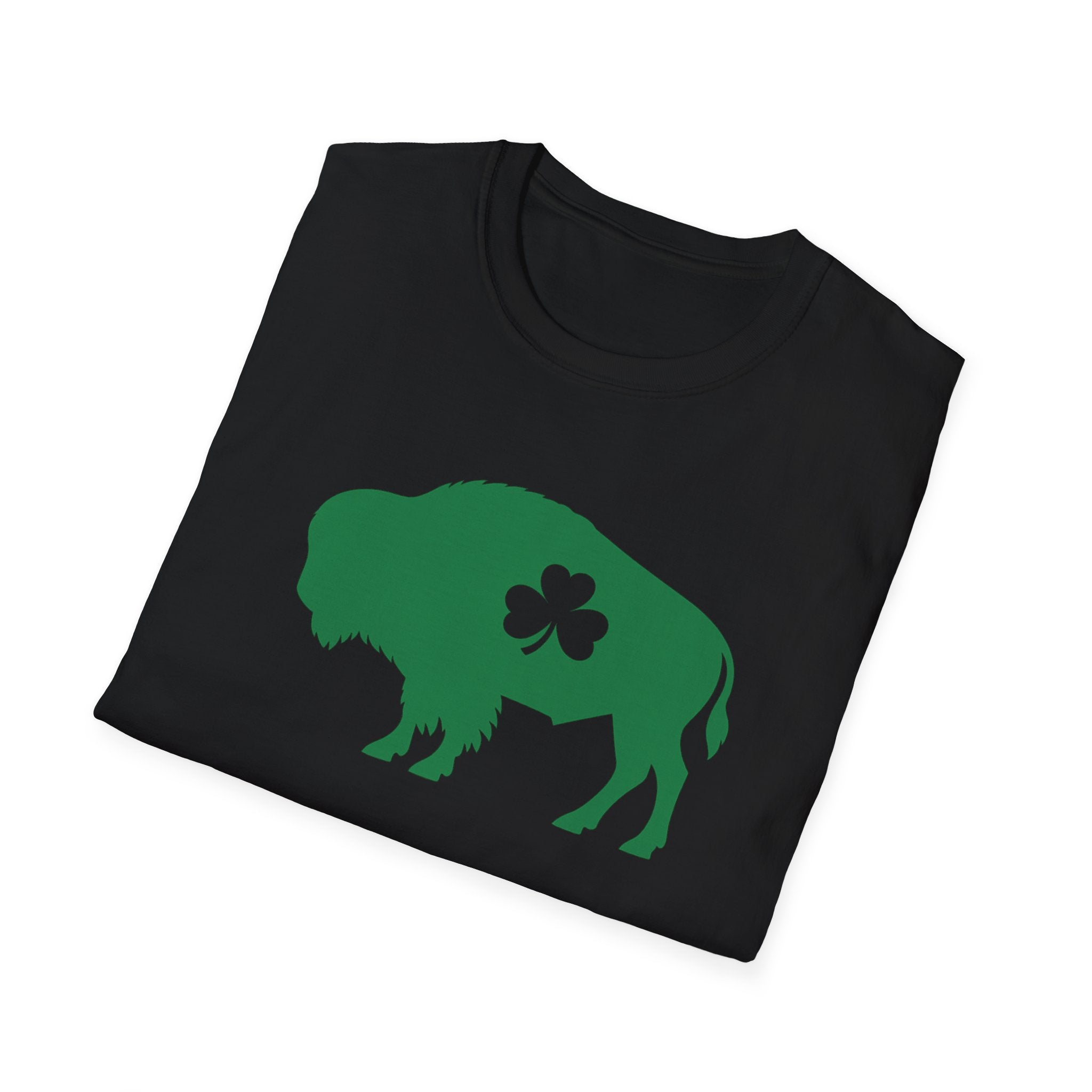 St. Patrick's Buffalo T-Shirt – Green Shamrock Bison Tee
