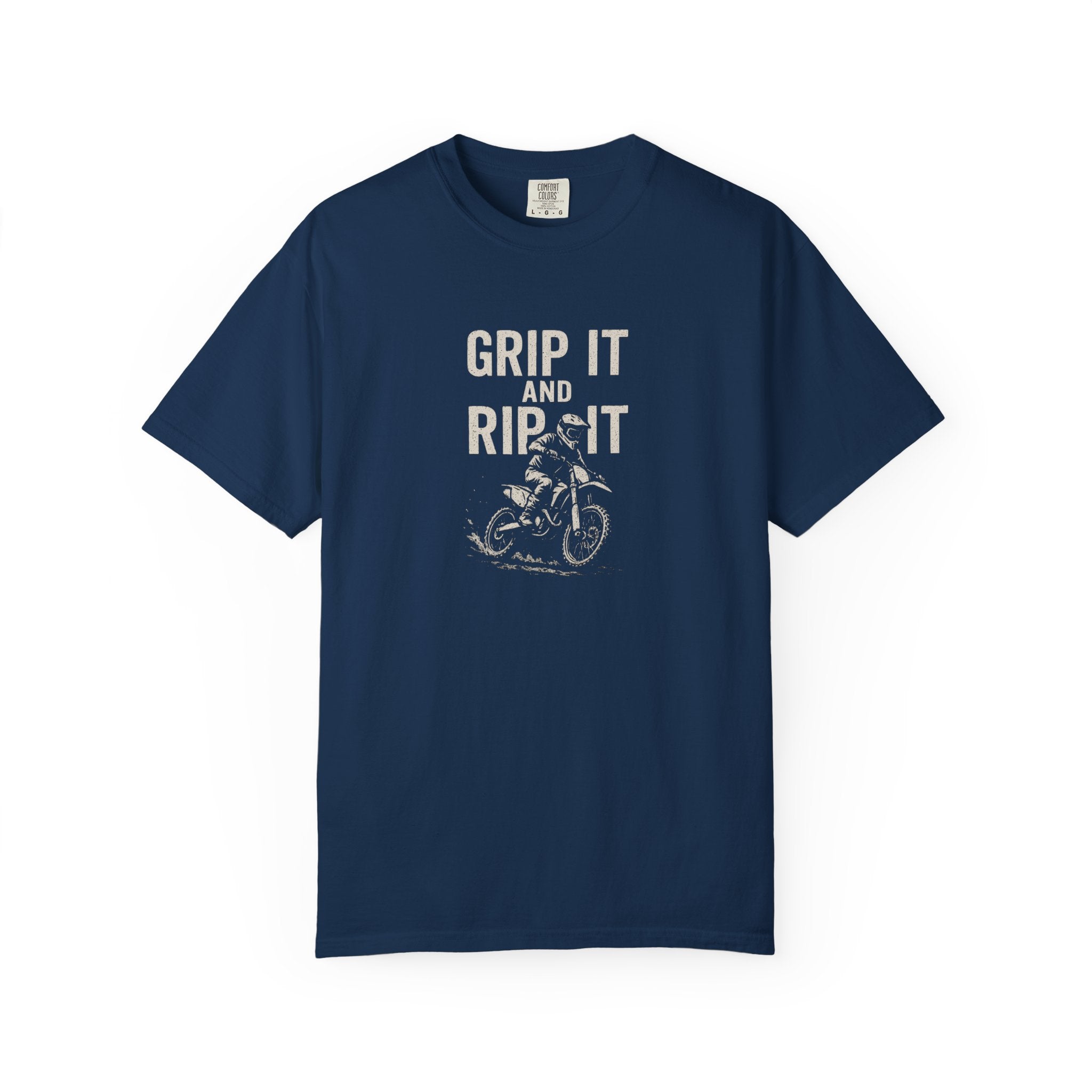 Grip It and Rip It Dirt Bike Tee | Vintage Bike Graphic T-Shirt