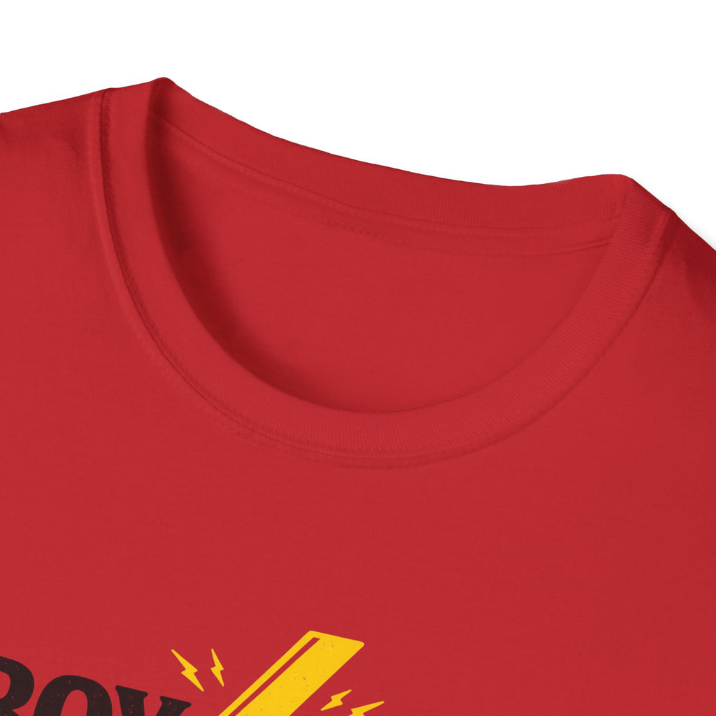 Boy Mom Lightning T-Shirt — Graphic Mom Tee for Proud Boys’ Moms