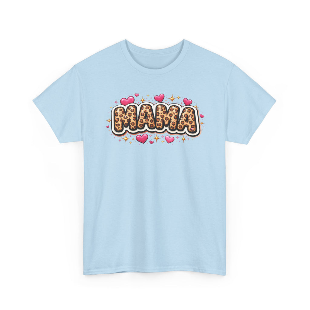 MAMA leopard print Unisex Cotton Tee