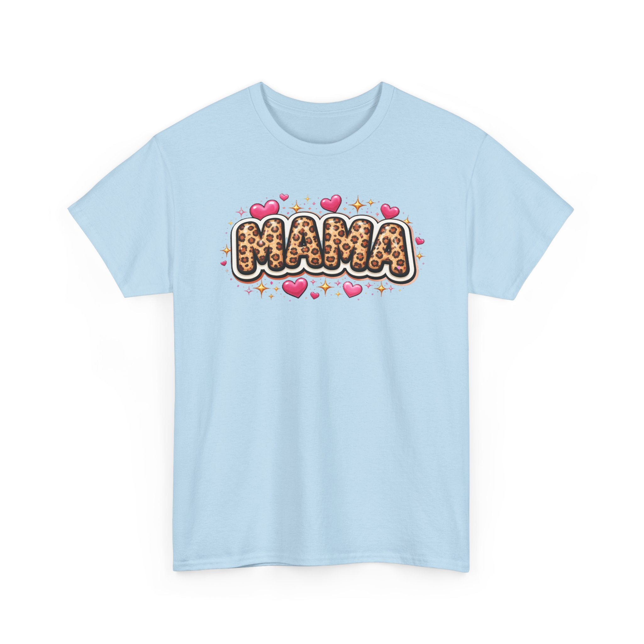 MAMA leopard print Unisex Cotton Tee