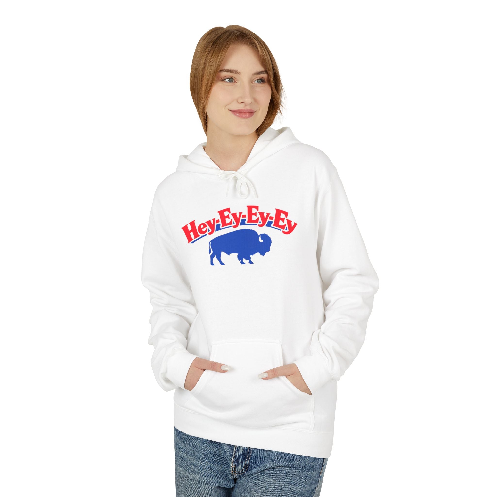 Hey-Ey-Ey Buffalo hoodie | Retro buffalo graphic