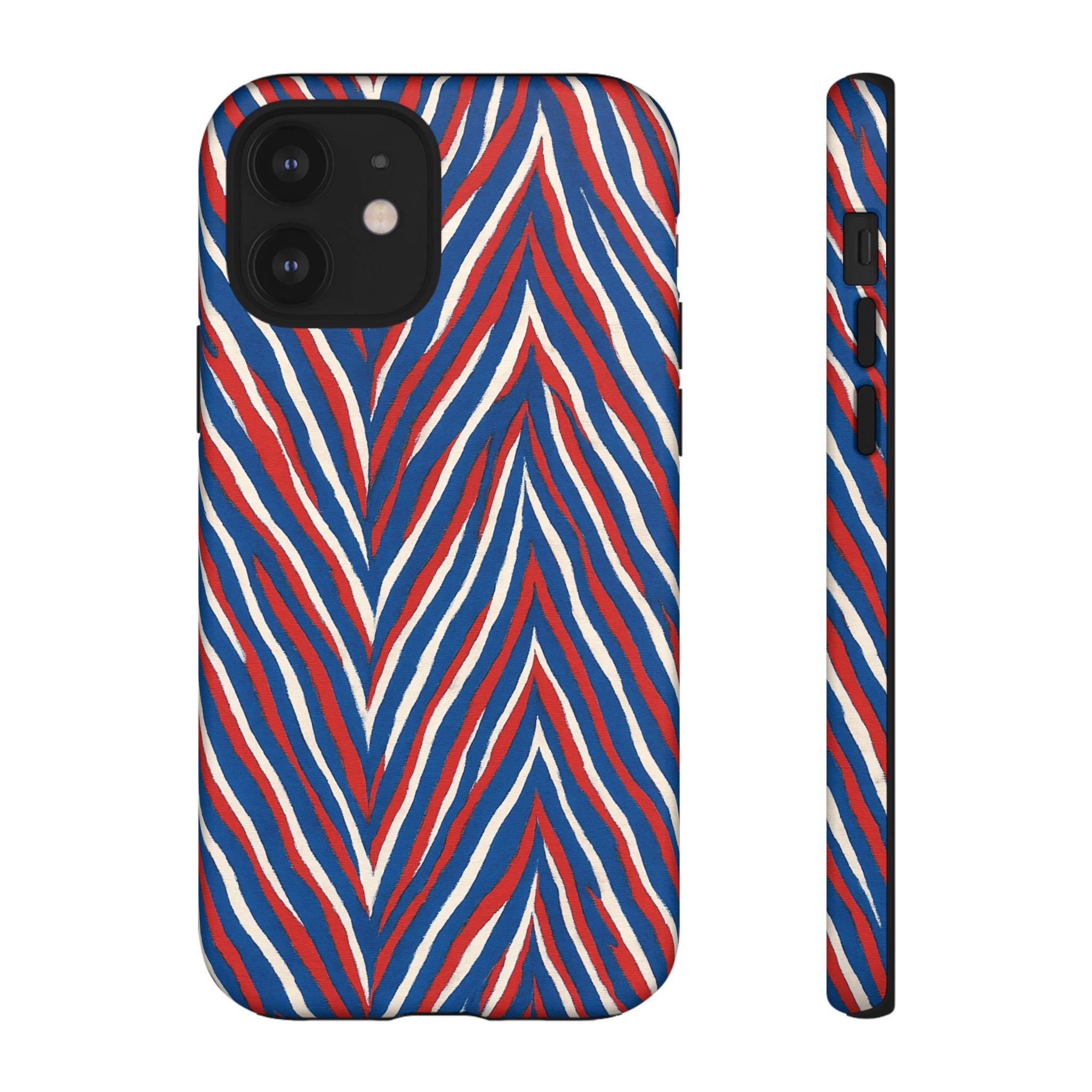 Red White Blue Zebra Stripe Tough Case | Patriotic Phone Cover