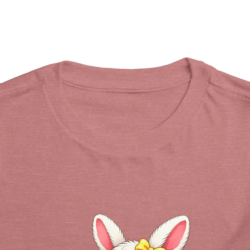 Easter Bunny Toddler Tee — Cute Baby Bunny with Easter Eggs