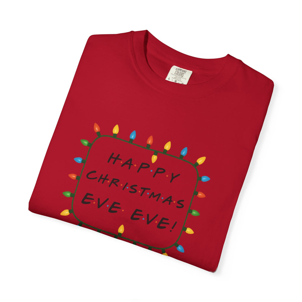 Happy Christmas Eve Eve T-Shirt | Christmas Lights Holiday Tee