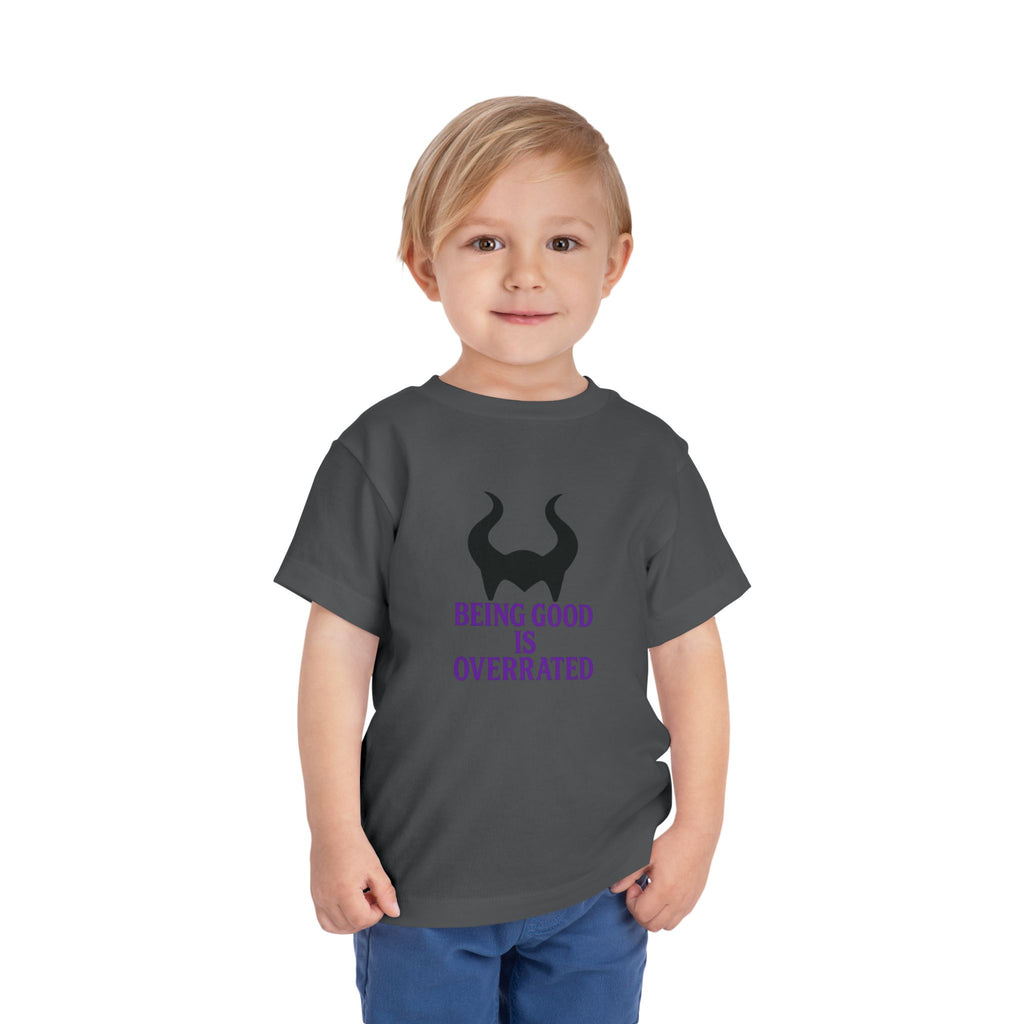 Maleficent Being Good Is Overrated Toddler Tee