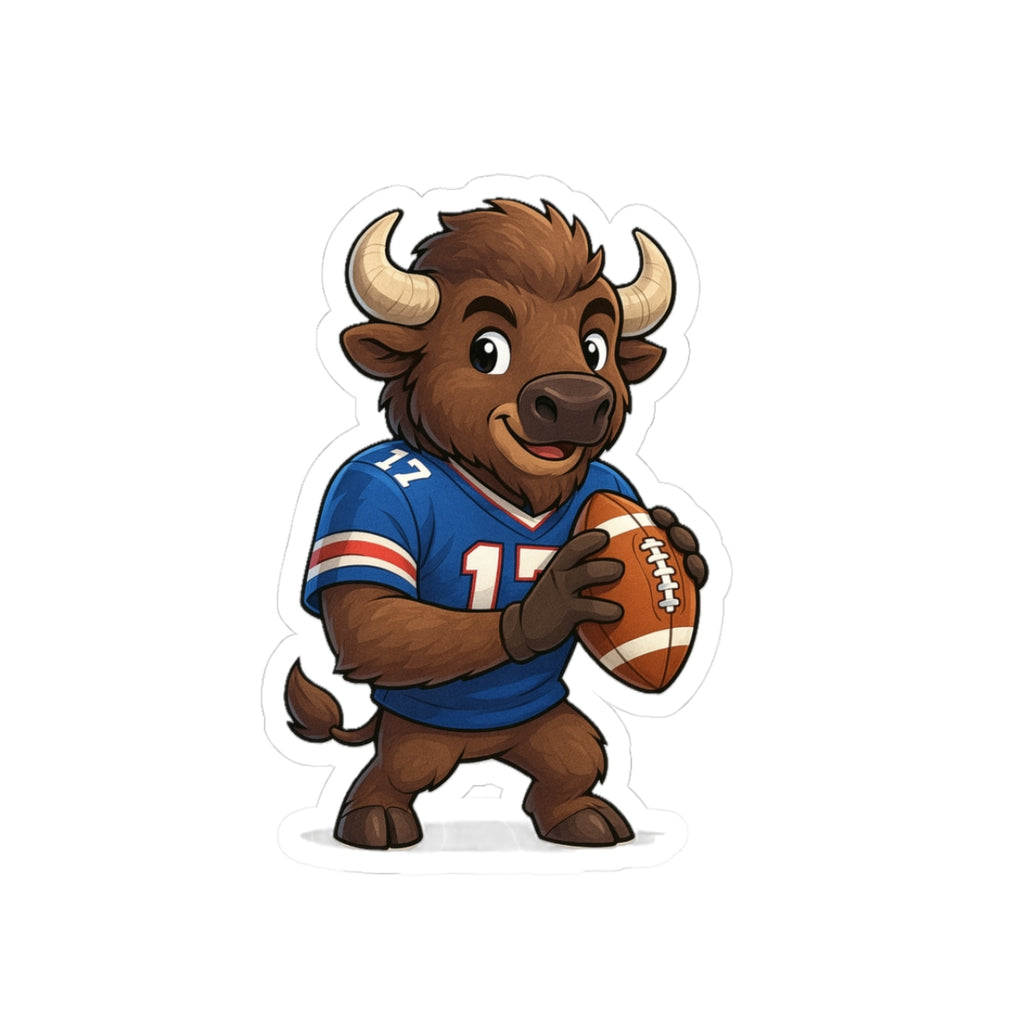 Buffalo 17 Football Player Sticker | Kiss-Cut Sticker