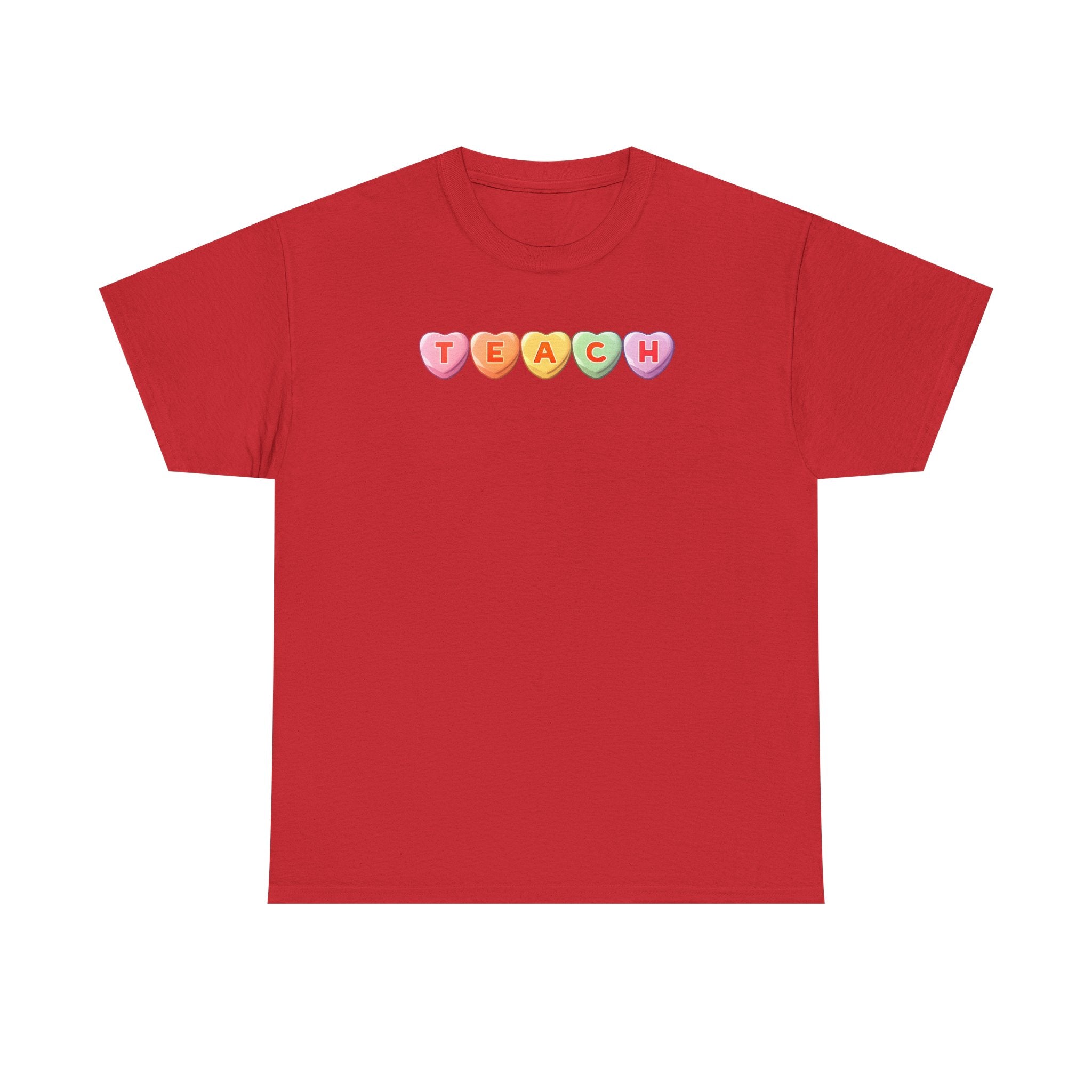 Valentine's Day TEACH Unisex Cotton Tee