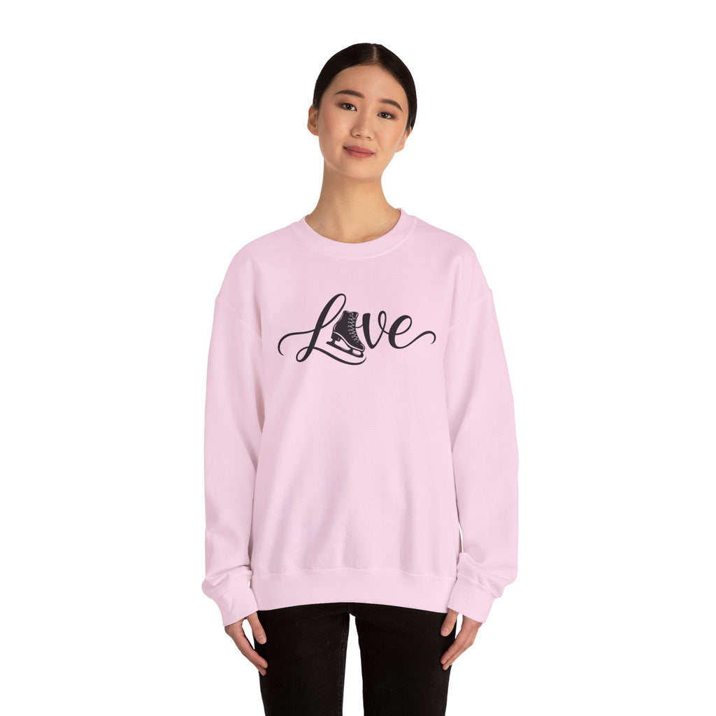 Love figure skating Unisex Heavy Blend™ Crewneck Sweatshirt