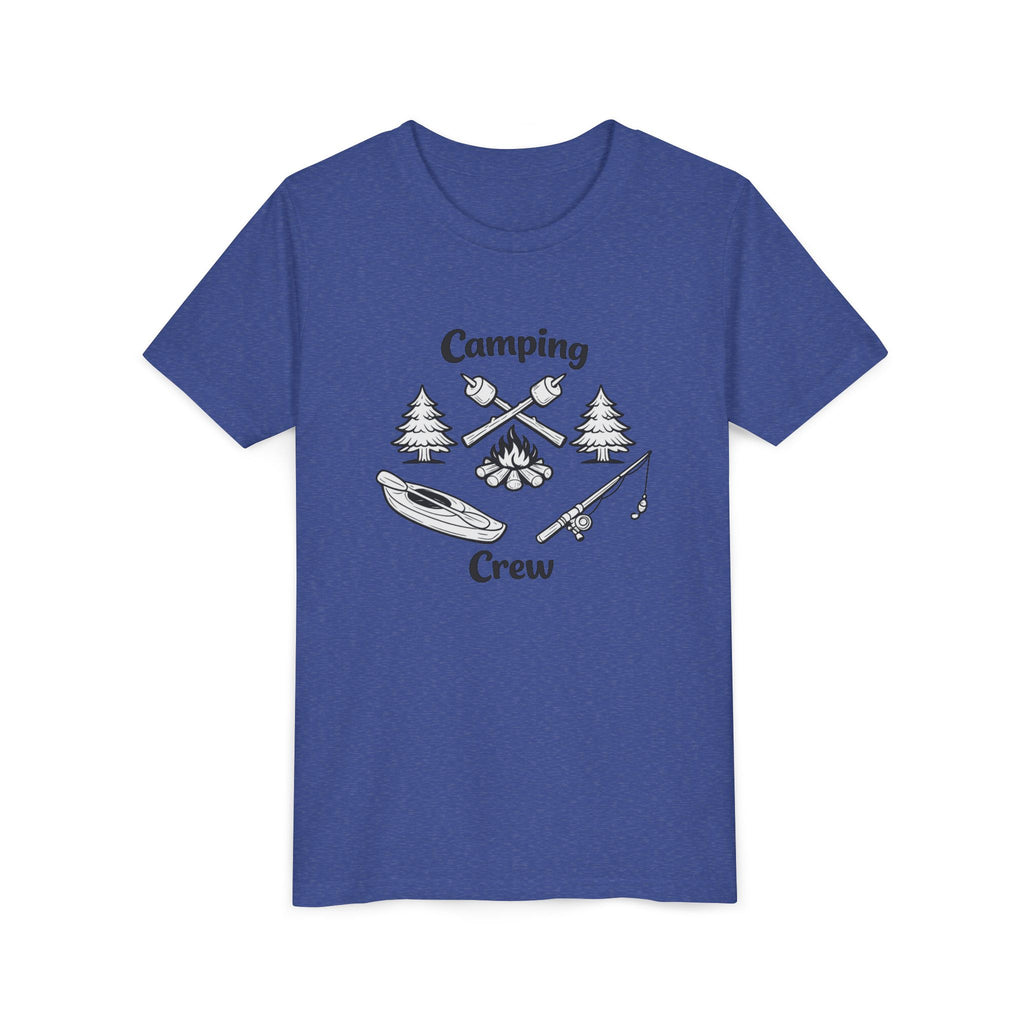 Camping Crew Youth Tee | Kayak, Campfire, Fishing Outdoors