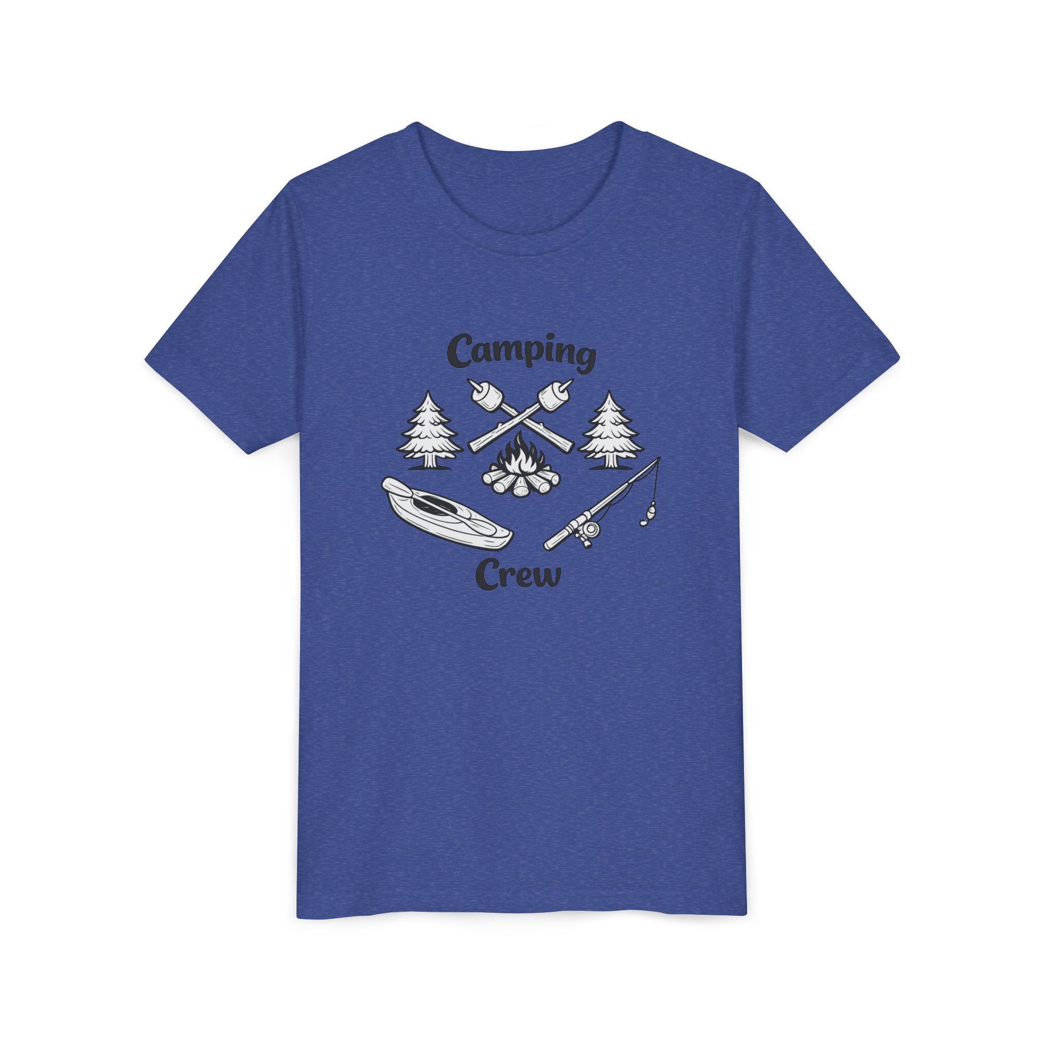 Camping Crew Youth Tee | Kayak, Campfire, Fishing Outdoors