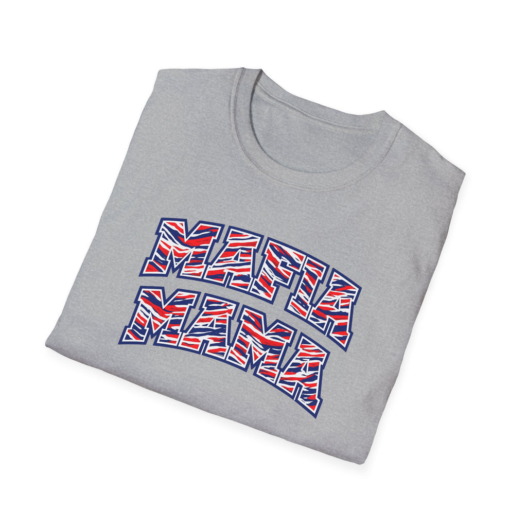 Mama Mafia Graphic Tee —  Red White Blue 'Mafia Mama' Street-Style T-Shirt