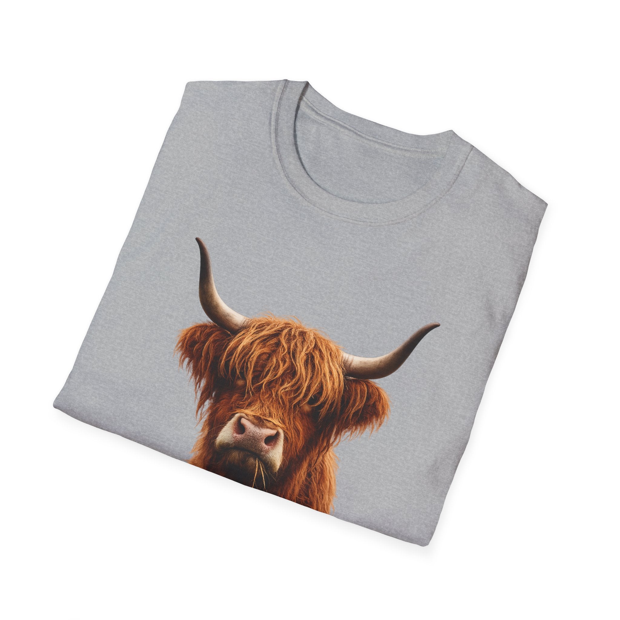 Highland Cow Head T-Shirt | Scottish Highland Cattle Graphic Tee