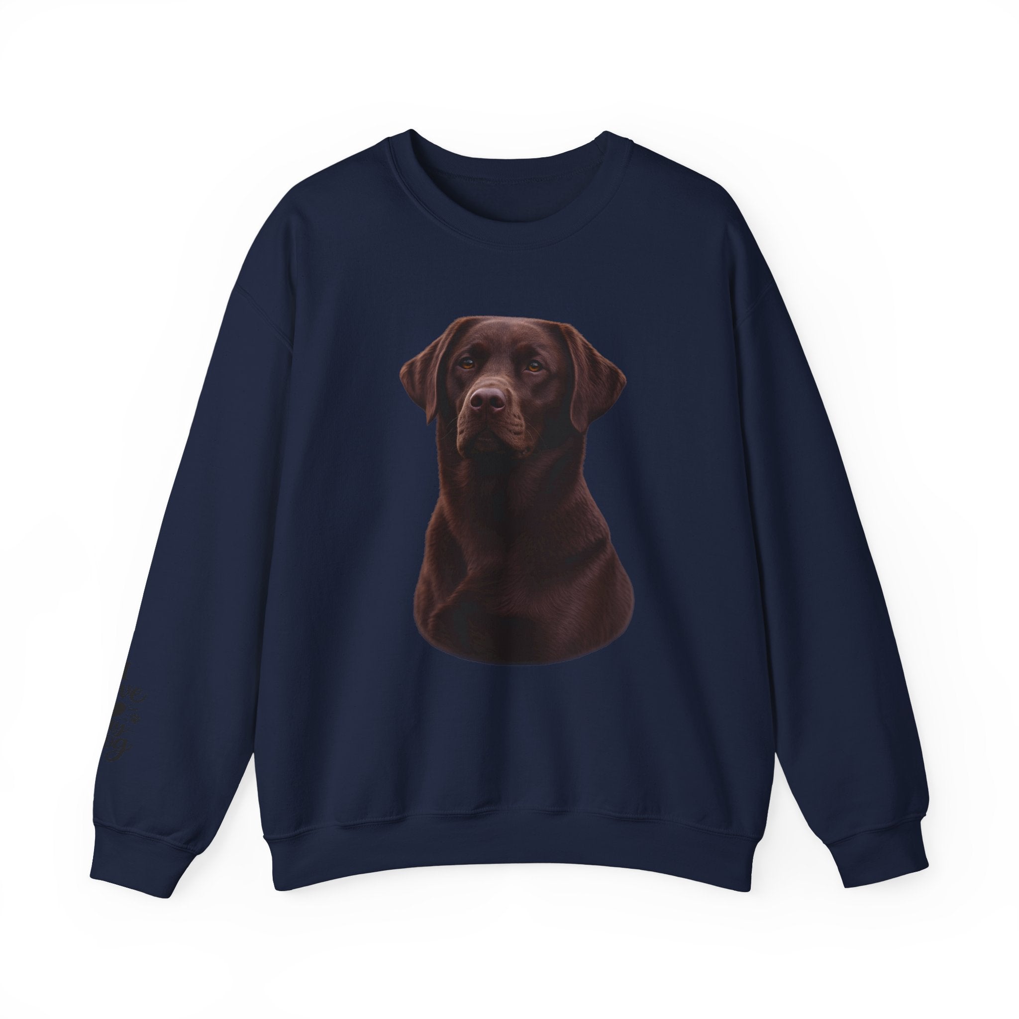 Chocolate Labrador Portrait Sweatshirt | Dog Face Crewneck