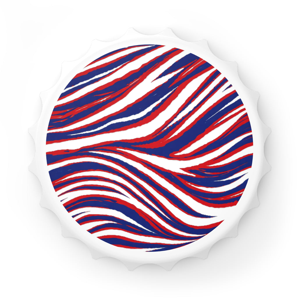 Buffalo Red White and Blue Bottle Opener | Football Bottle Opener