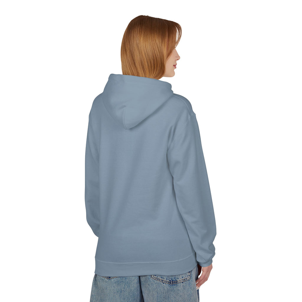 Sitting Labrador Dog Hoodie | Minimal Small Dog Silhouette, White Pullover