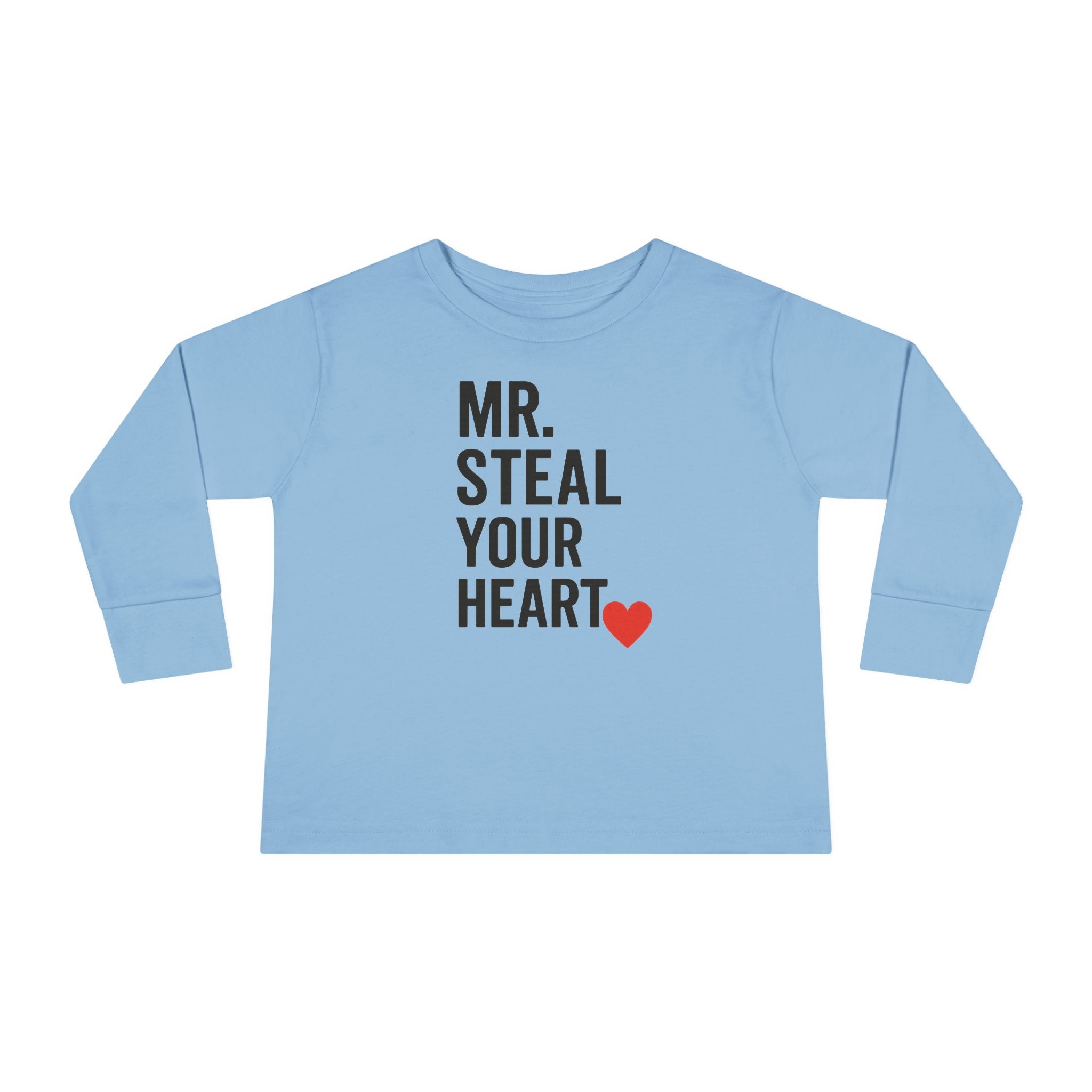 Mr. Steal Your Heart Toddler Long Sleeve Tee