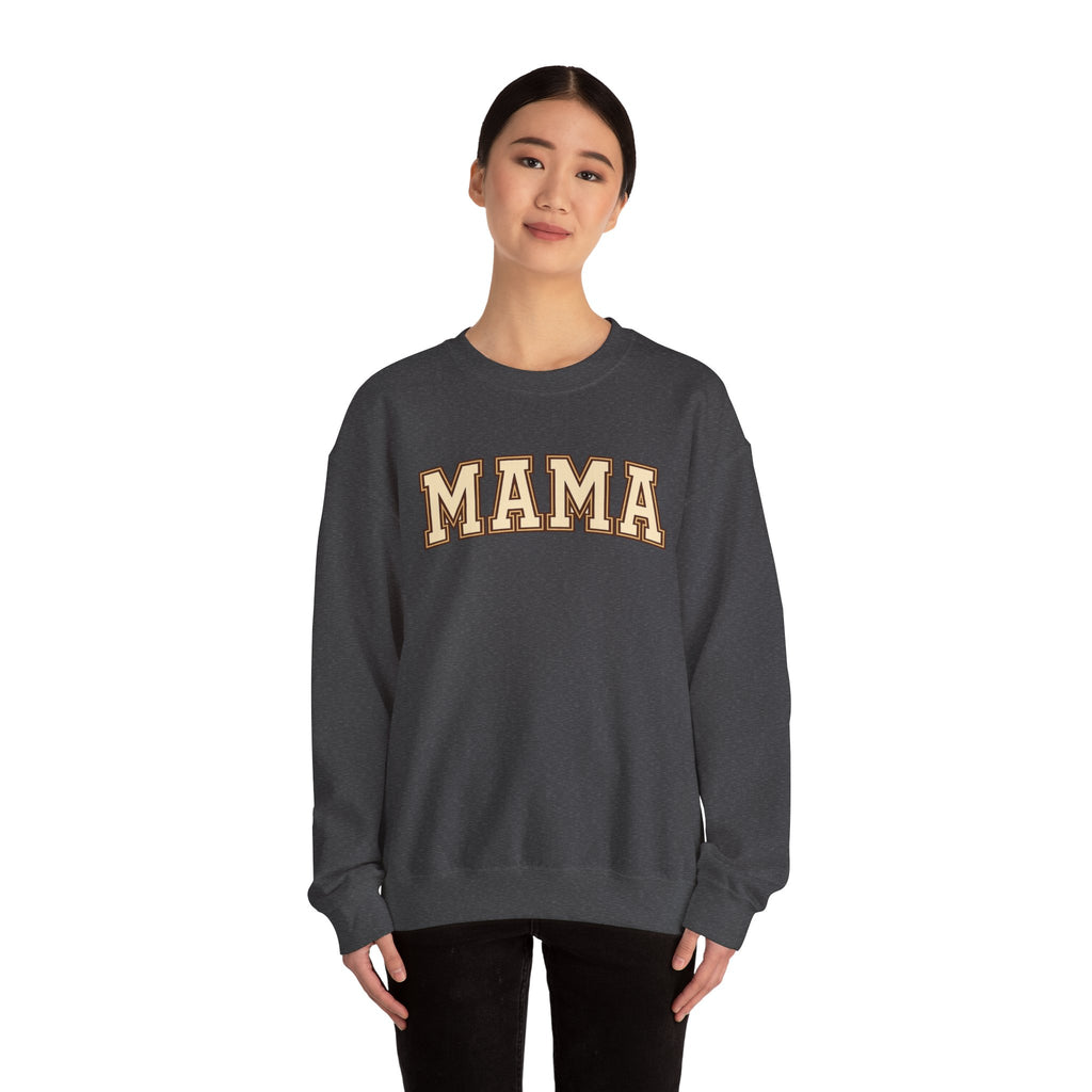 Mama Crewneck Sweatshirt – Vintage Collegiate Mom Pullover