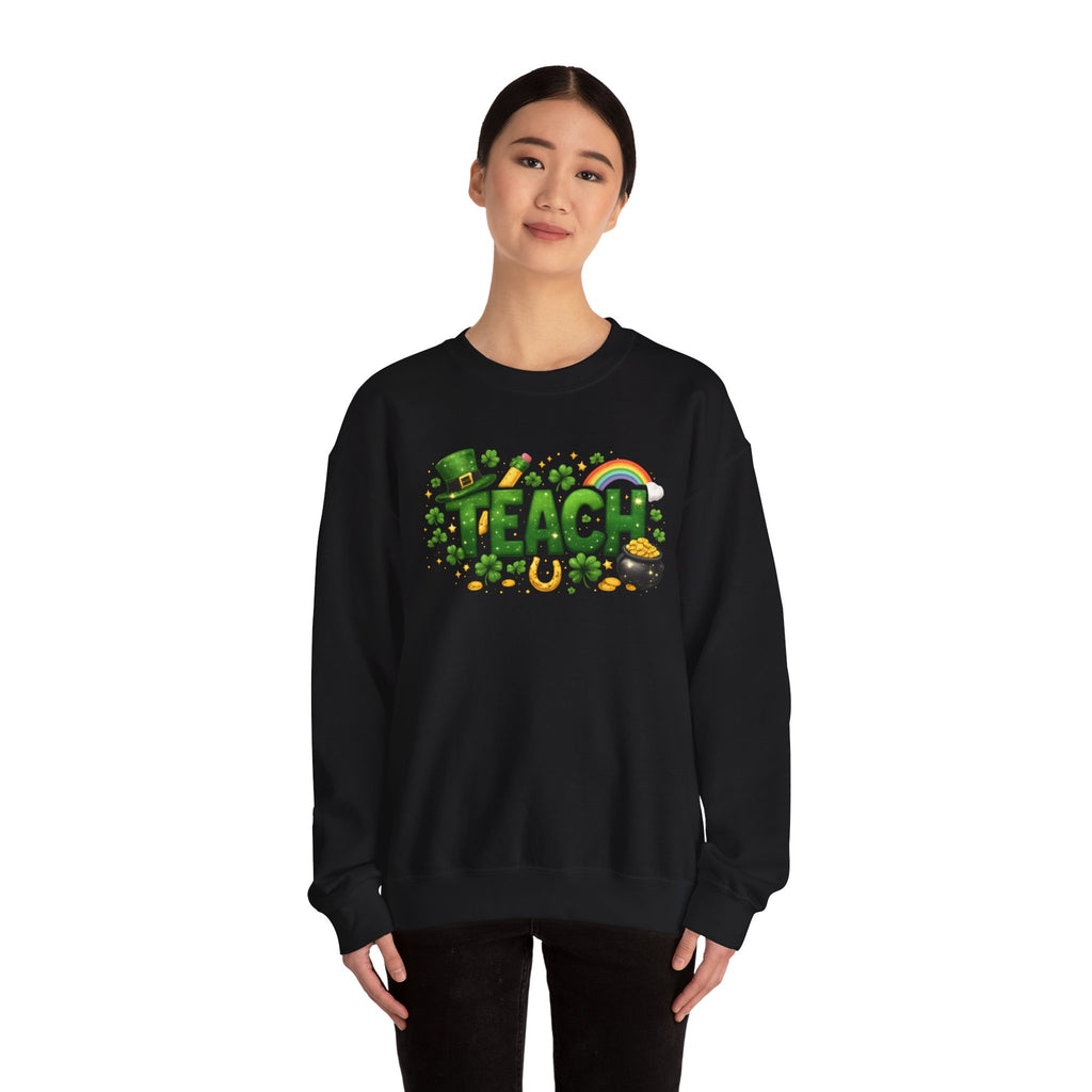 Teach St. Patrick's Day Crewneck Sweatshirt