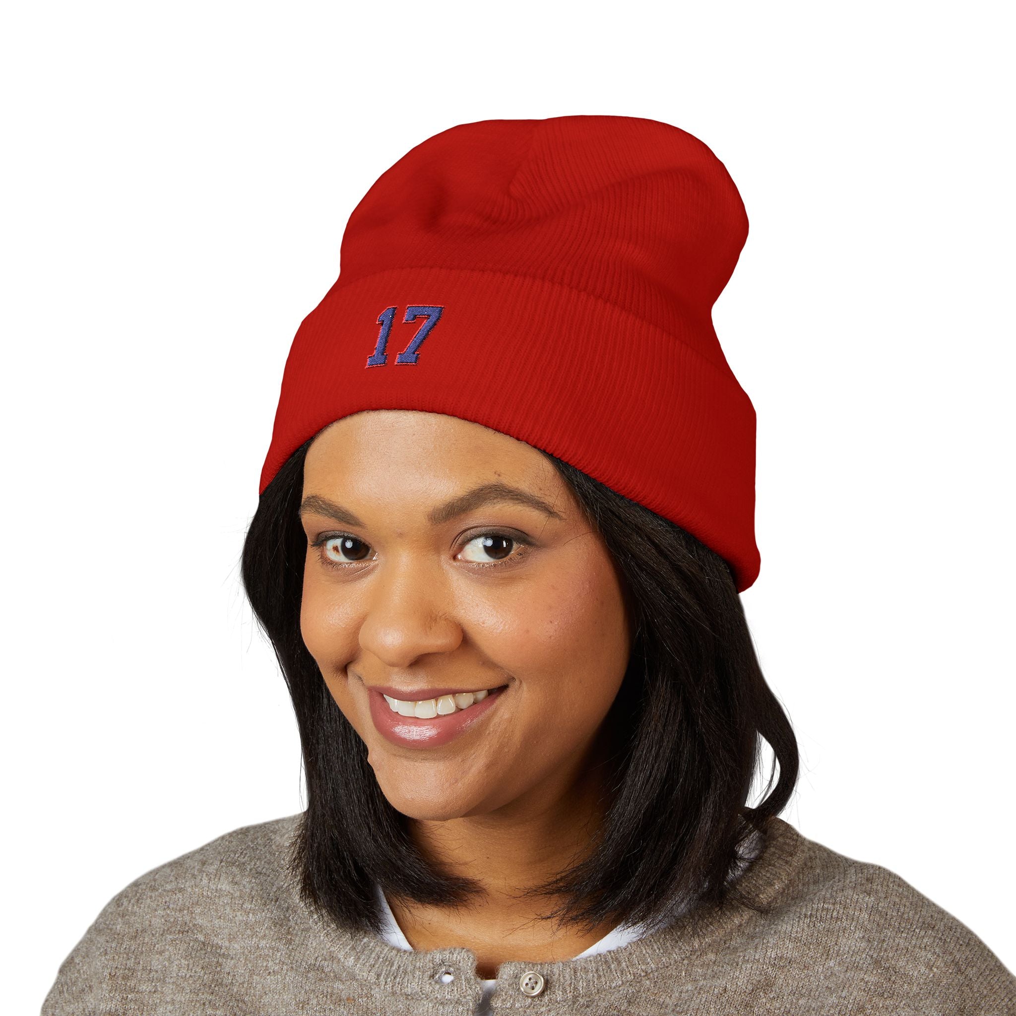 Buffalo 17 embroidered beanie | Cuffed Beanie