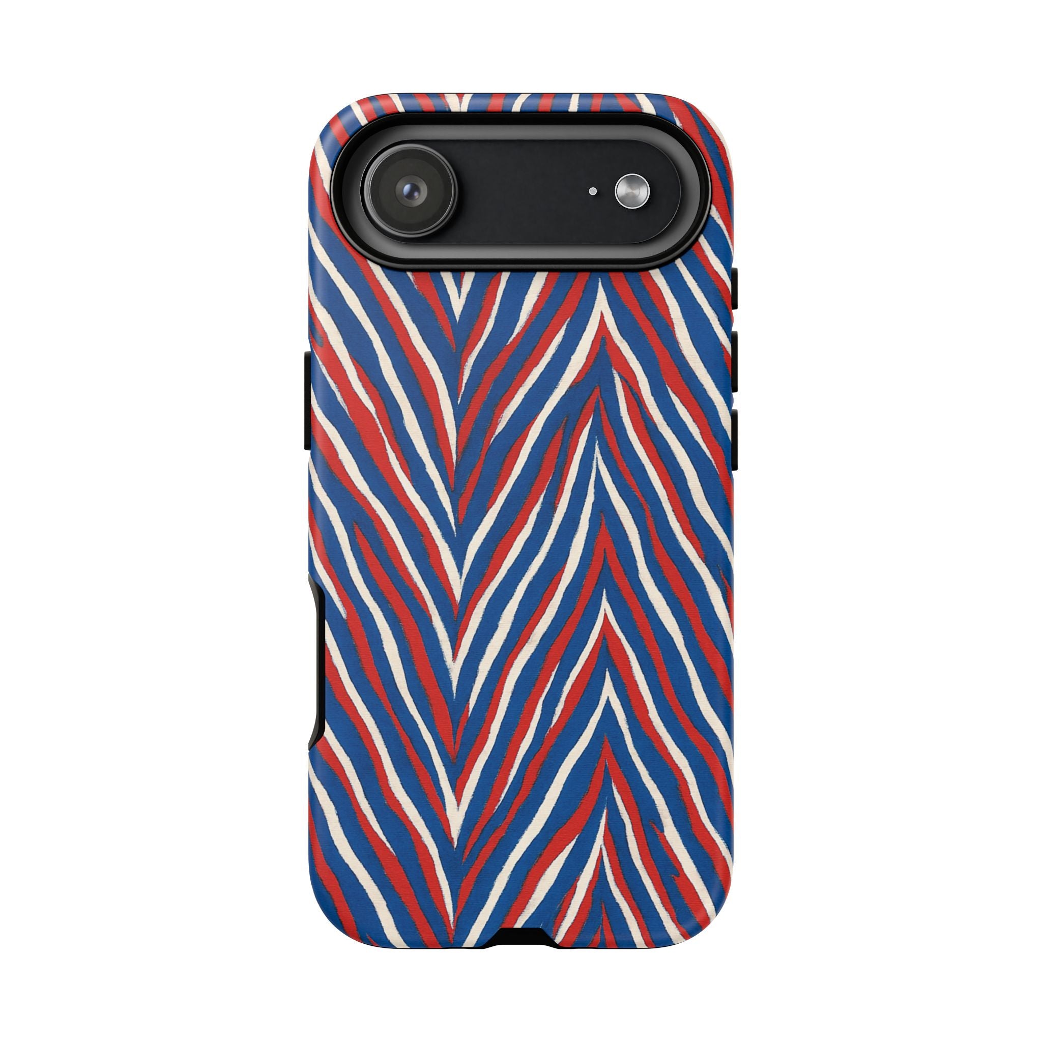 Red White Blue Zebra Stripe Tough Case | Patriotic Phone Cover