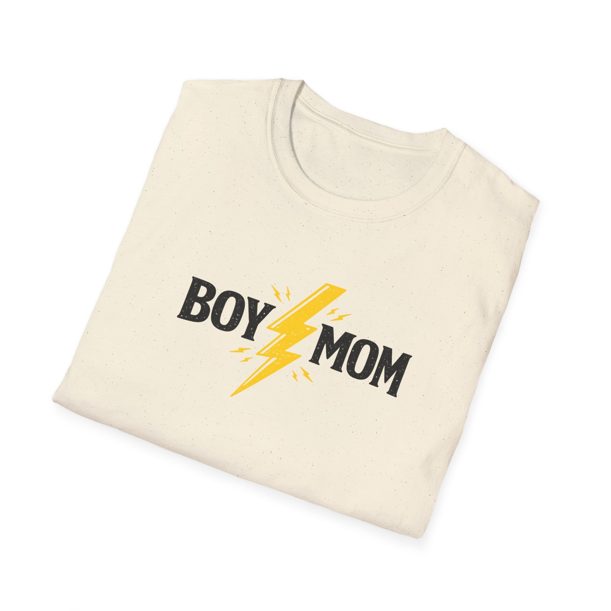 Boy Mom Lightning T-Shirt — Graphic Mom Tee for Proud Boys’ Moms