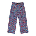 Red Blue Chevron Stripe Pajama Pants