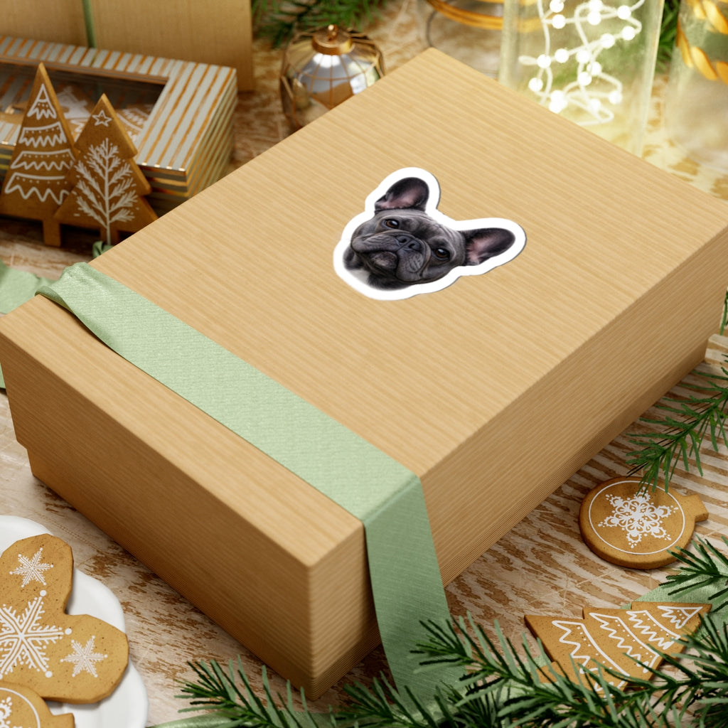 French Bulldog Face Sticker | Kiss-Cut Sticker