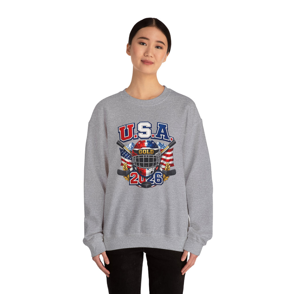 USA Hockey Gold 2046 Crewneck Sweatshirt