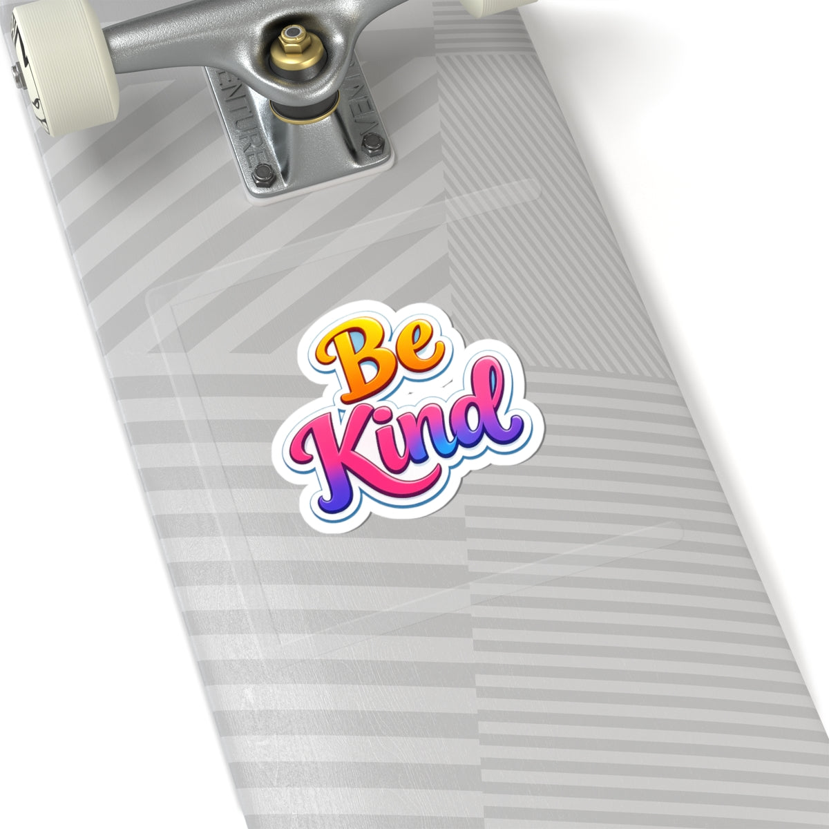 Be Kind Script Sticker | Colorful Gradient Kiss-Cut Vinyl