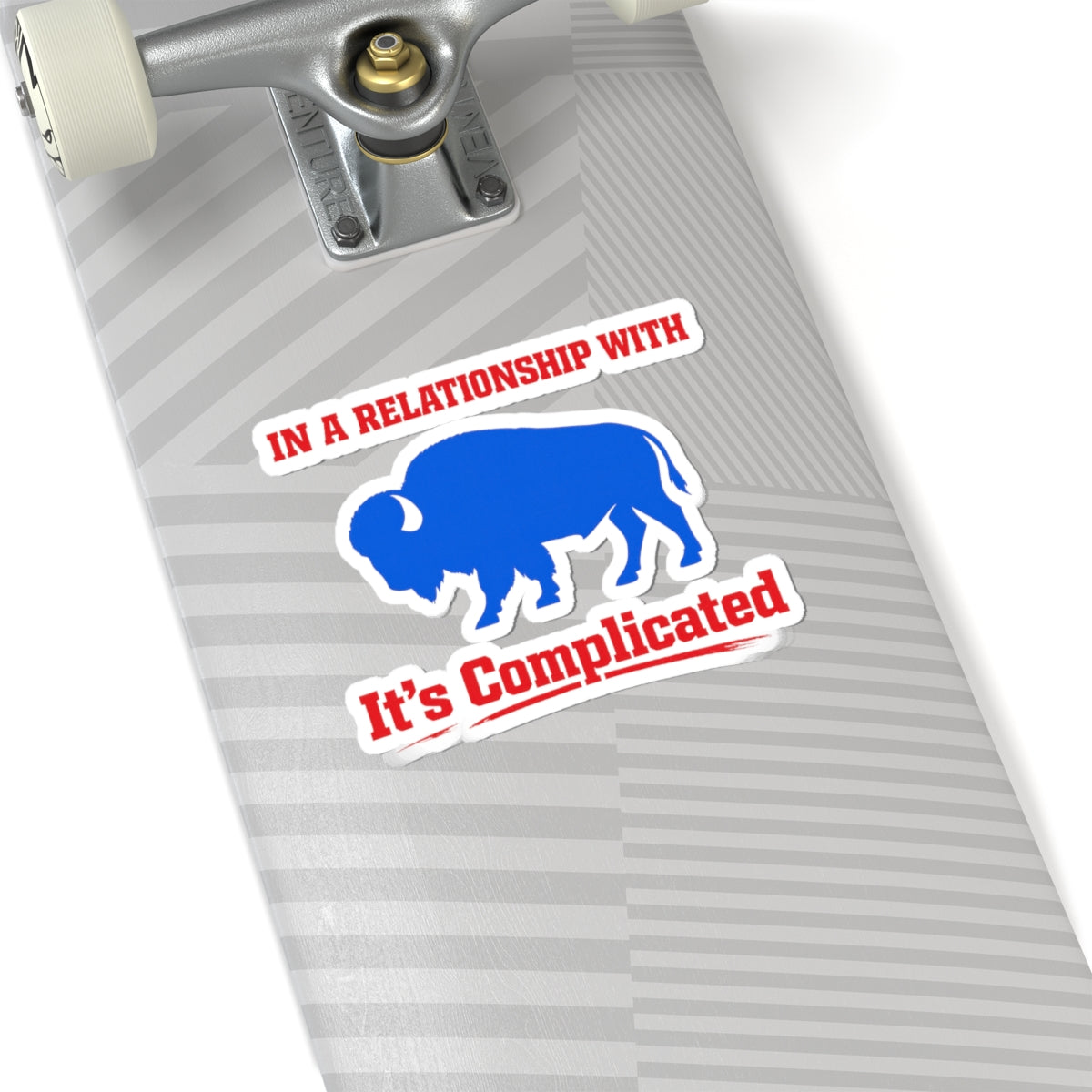 In a Relationship With Buffalo It's Complicated sticker | Kiss-Cut Sticker
