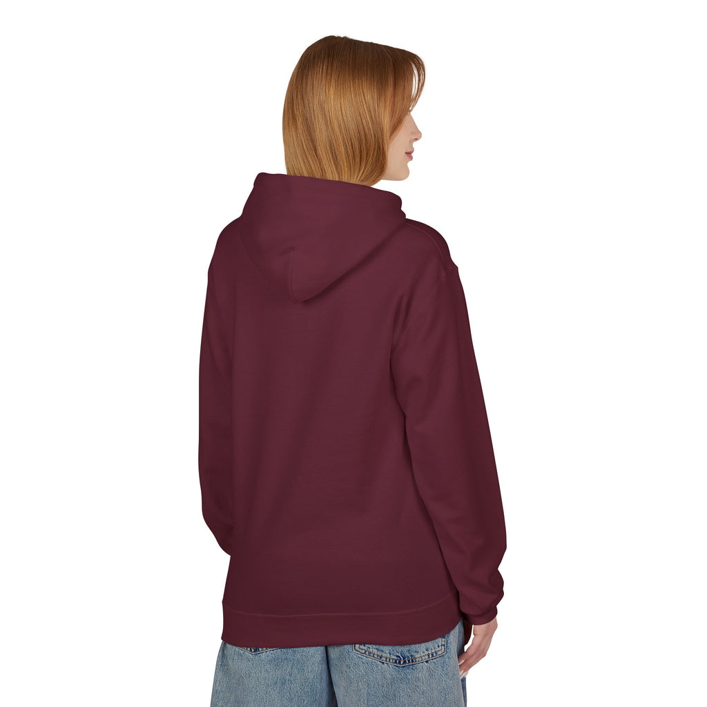 Sitting Labrador Dog Hoodie | Minimal Small Dog Silhouette, White Pullover
