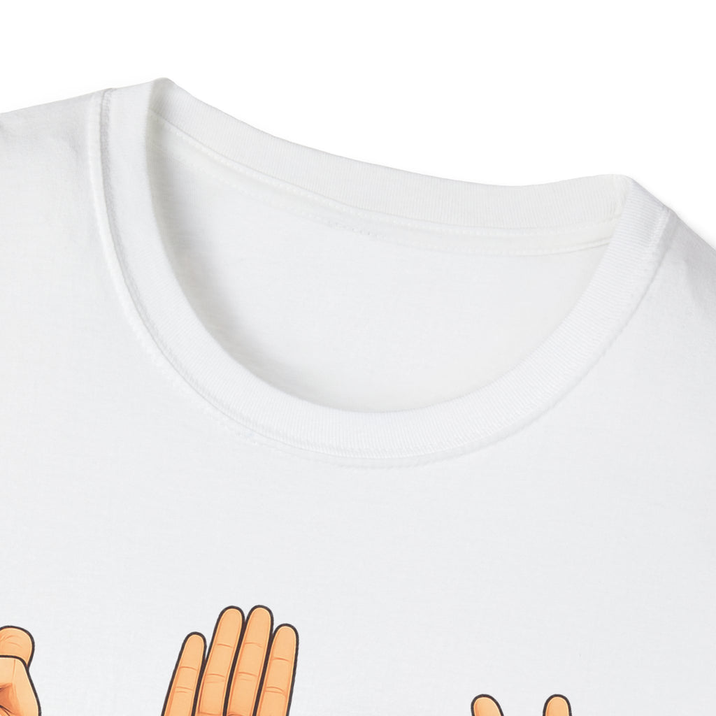 Rock Paper Scissors T-Shirt | Hand Emoji Design, Casual Tee