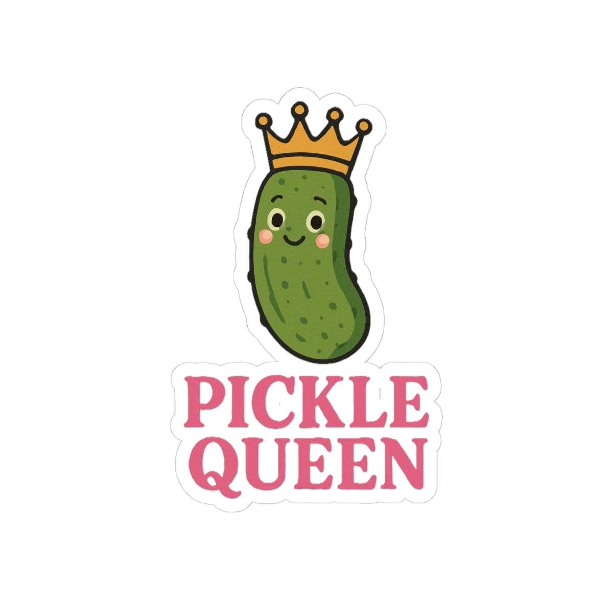 Pickle Queen sticker | Kiss-cut vinyl sticker