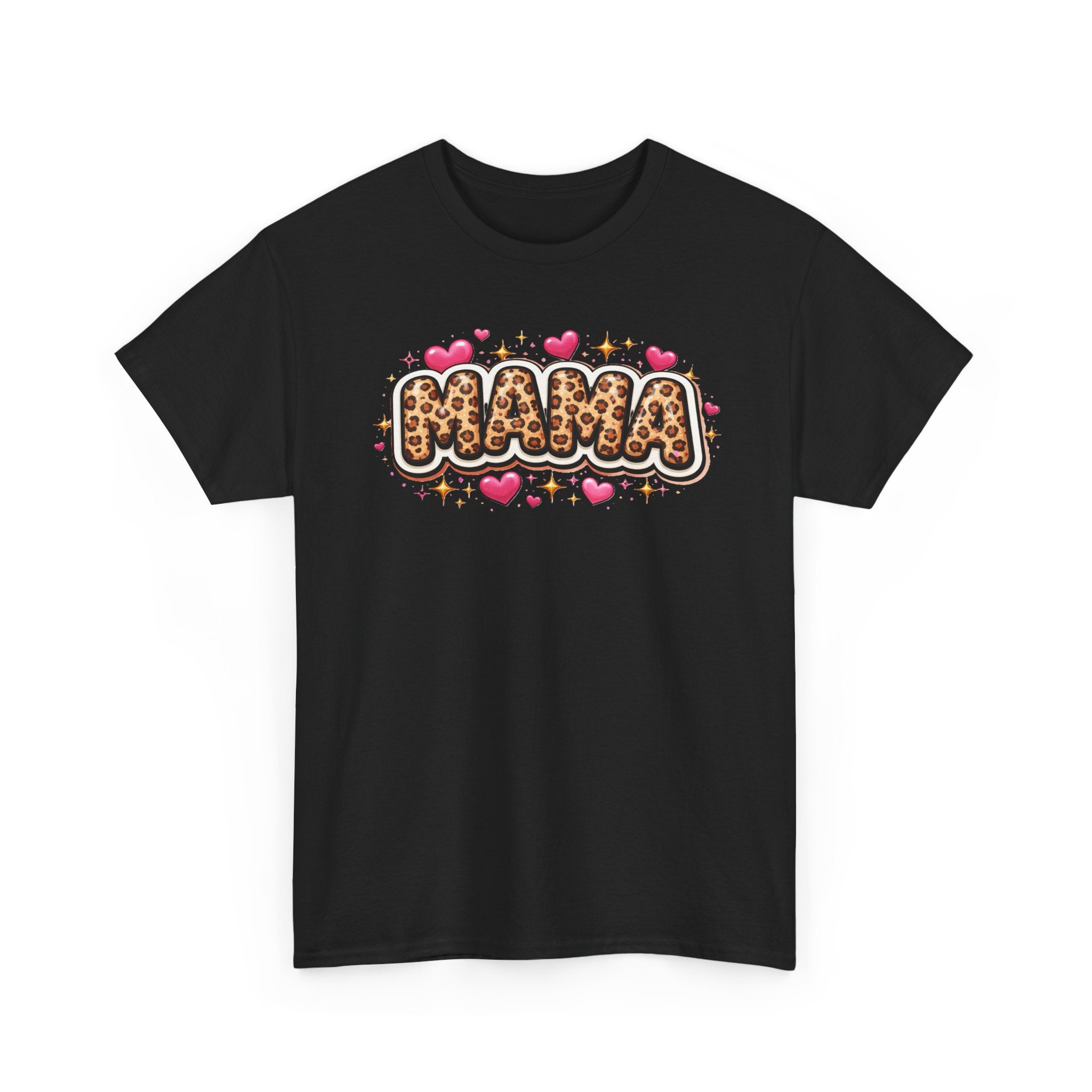 MAMA leopard print Unisex Cotton Tee