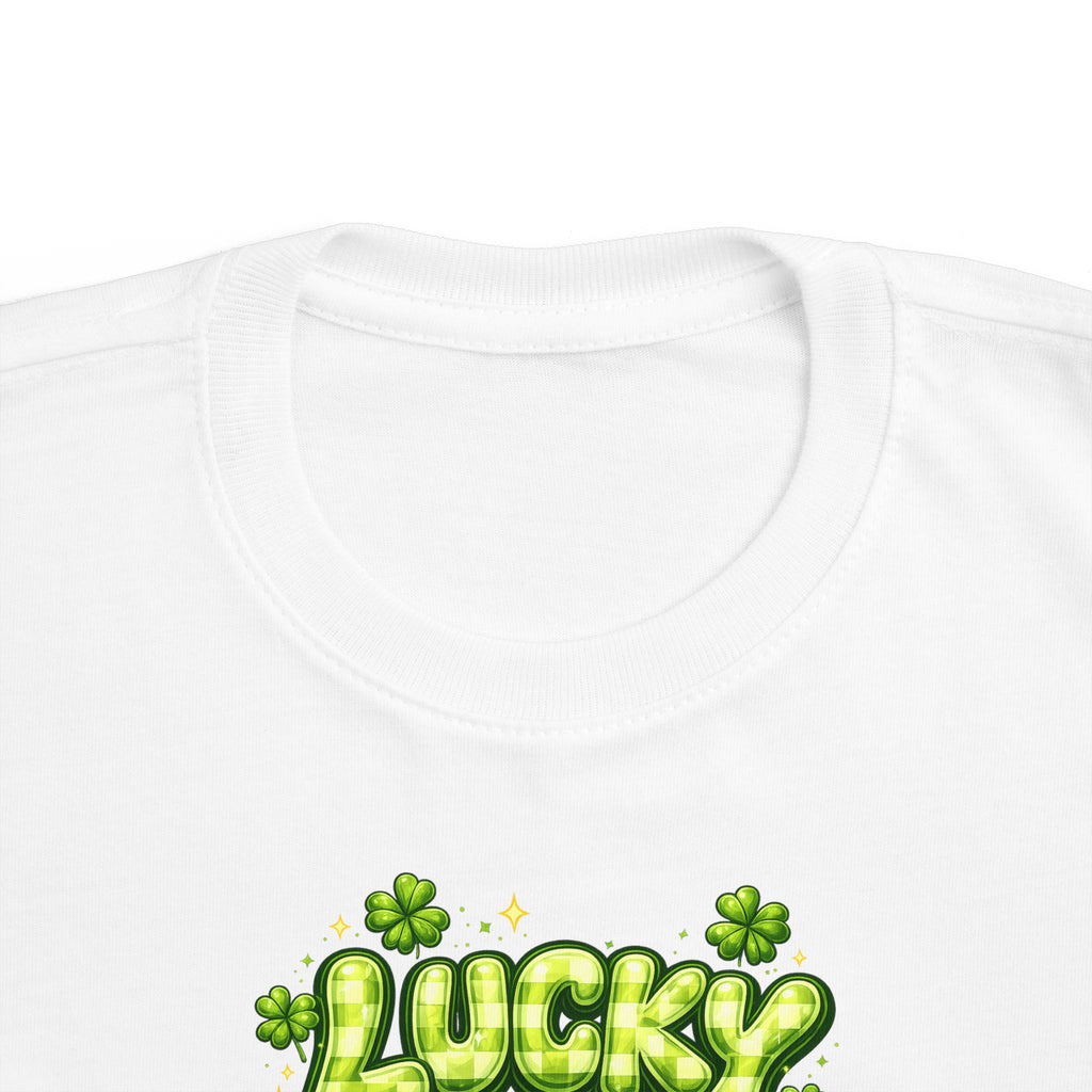 Toddler T‑Shirt — "Lucky" Shamrock Graphic St. Patrick’s Day Tee