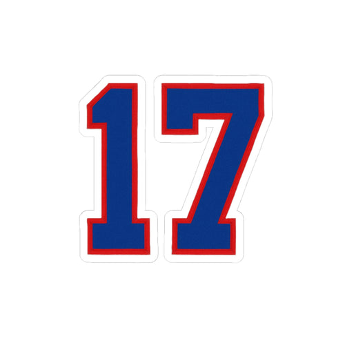 17 Sticker | Kiss-Cut Vinyl Sticker