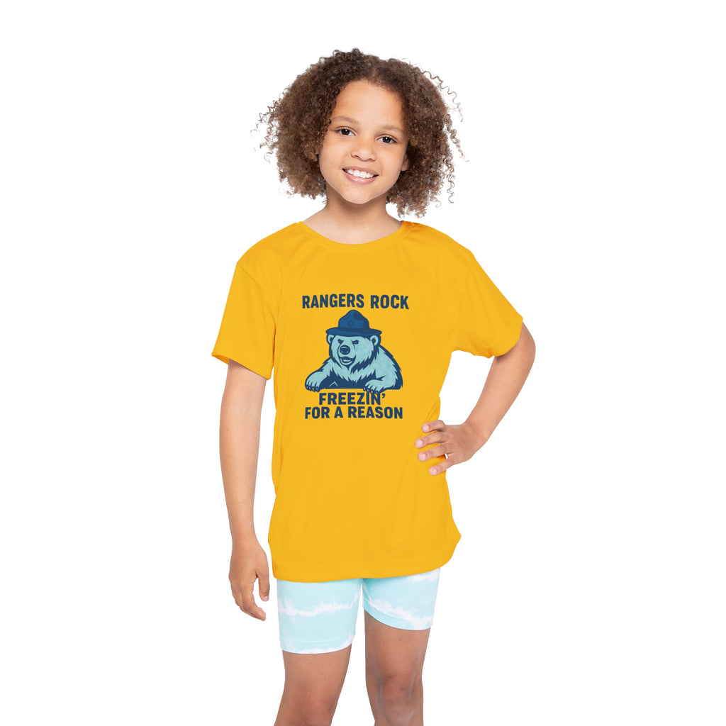 Kids Jersey — 'Rangers Rock: Freezin' for a Reason' Polar Bear Sports Tee