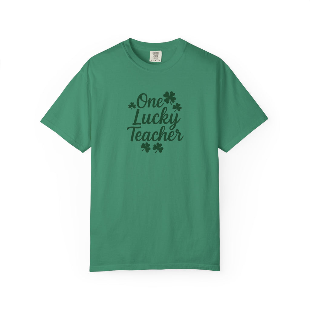 One Lucky Teacher T-shirt | St. Patrick's Day Shamrock Teacher Tee
