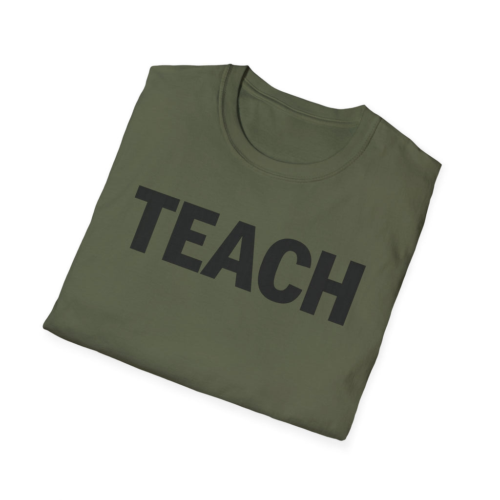 TEACH shirt, Teacher Tee, Educator T-Shirt, School Staff Top