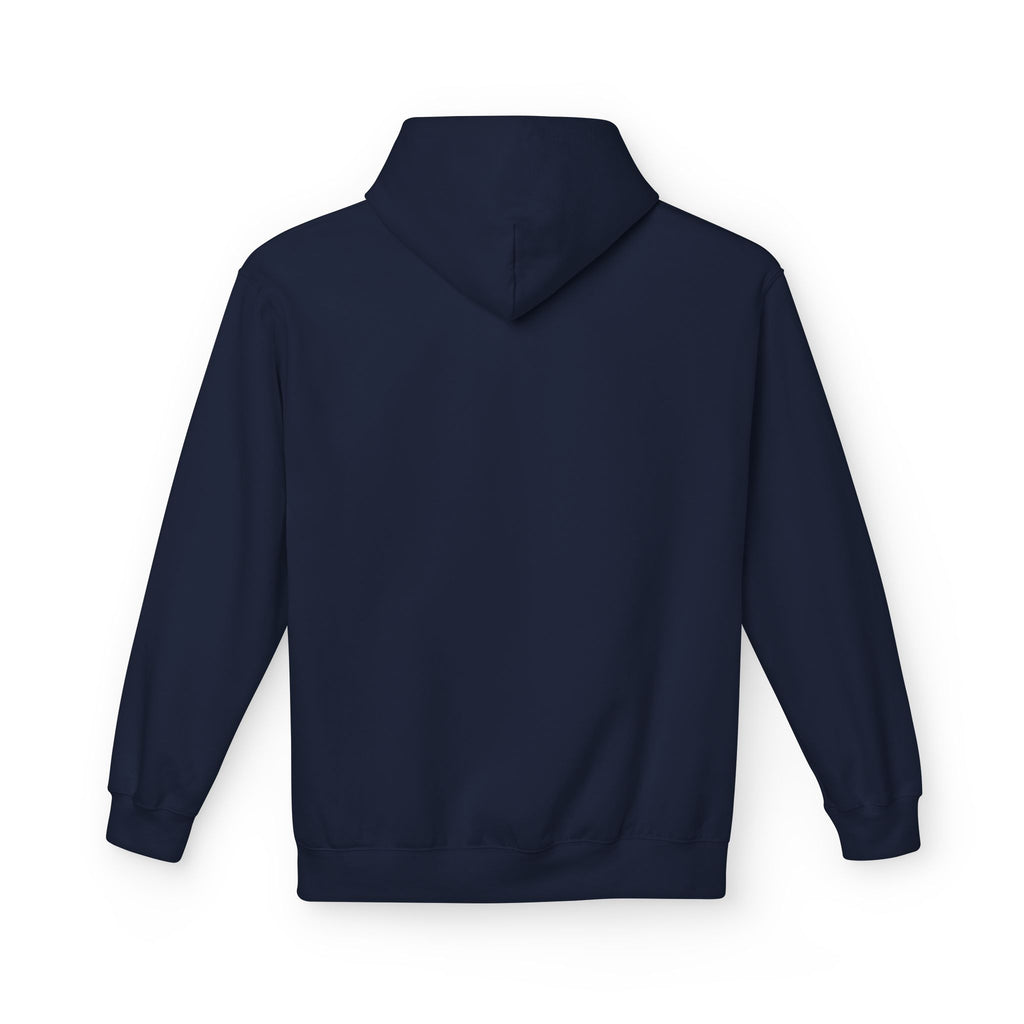Sitting Labrador Dog Hoodie | Minimal Small Dog Silhouette, White Pullover