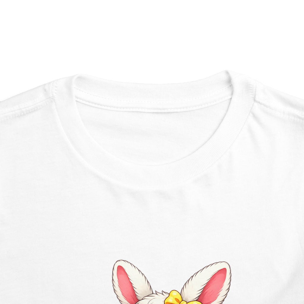 Easter Bunny Toddler Tee — Cute Baby Bunny with Easter Eggs