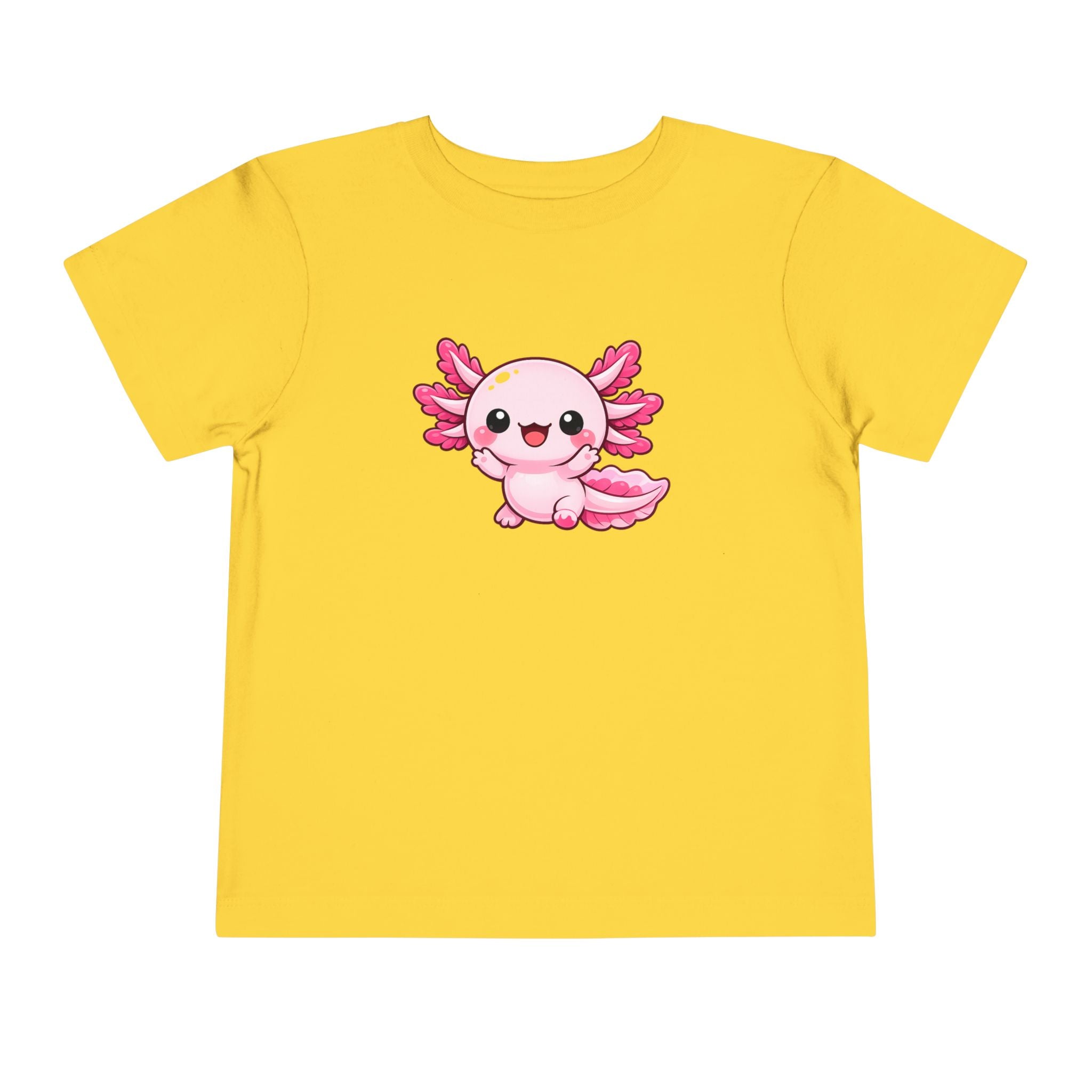 Pink Axolotl Illustration Toddler Tee | Cute Amphibian Shirt