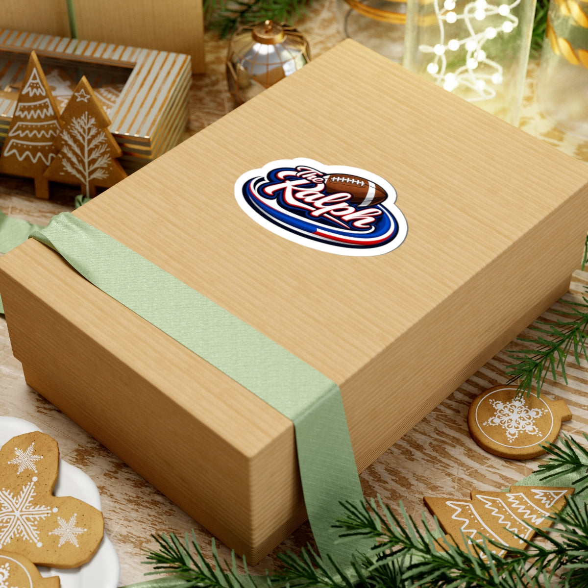 Buffalo The Ralph Football Script Sticker | Kiss-Cut Vinyl Decal