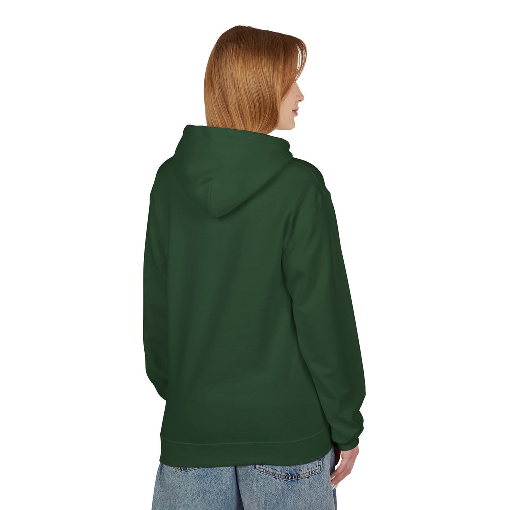 Sitting Labrador Dog Hoodie | Minimal Small Dog Silhouette, White Pullover