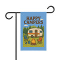 Happy Campers Garden Banner | Camping Camper Trailer Outdoor Yard Flag