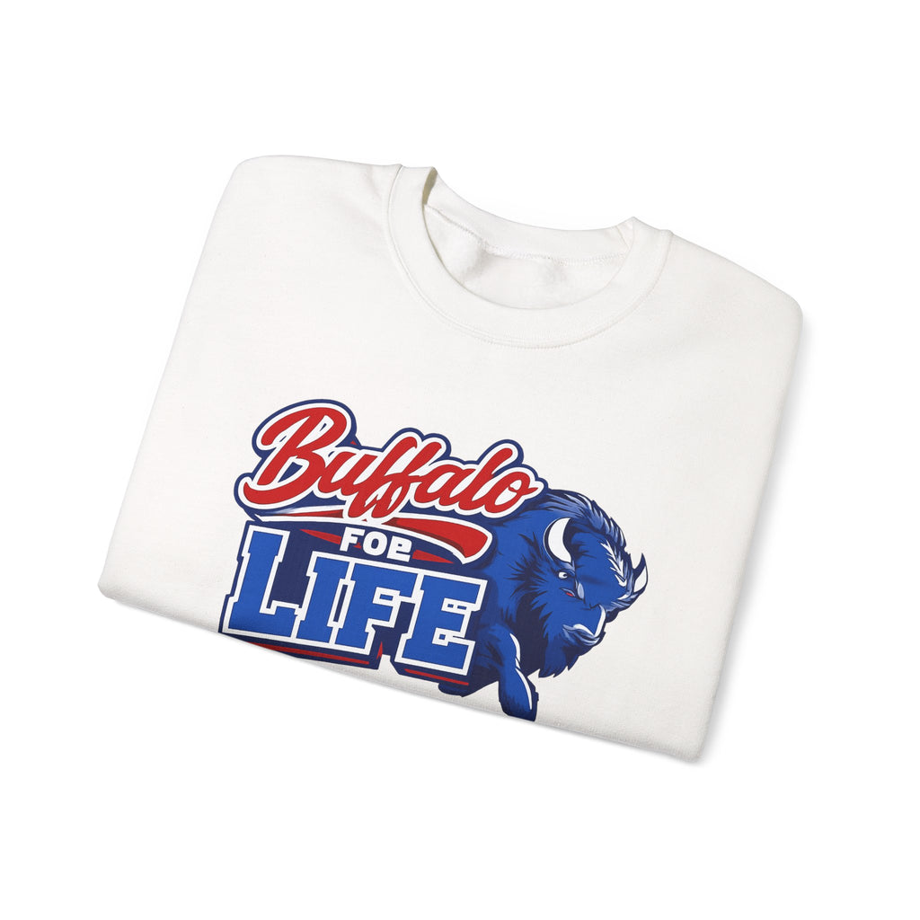Buffalo For Life sweatshirt | Buffalo buffalo sports logo crewneck